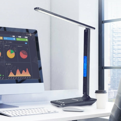 Lampada Plus 3 in 1 con caricabatteria per telefono, orologio e termostato