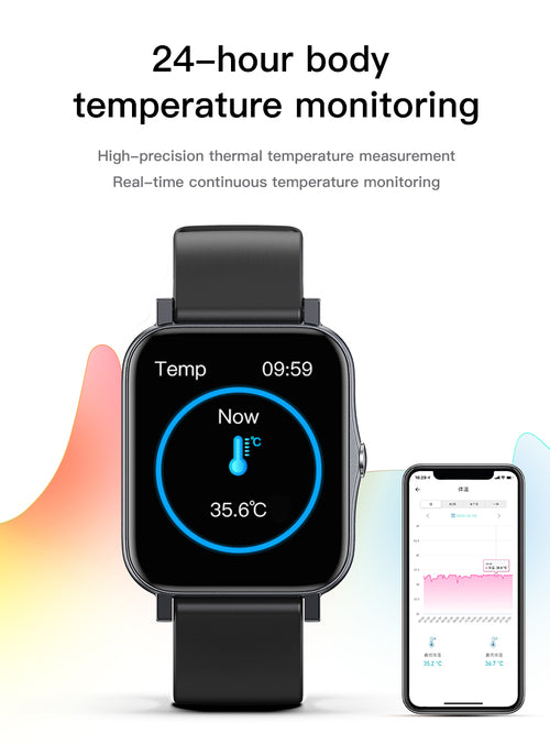 Smartwatch ultrasottile impermeabile IP68 a schermo intero