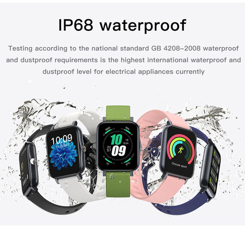 Smartwatch ultrasottile impermeabile IP68 a schermo intero