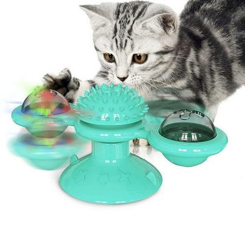 Gatti che fanno roteare le sfere LED