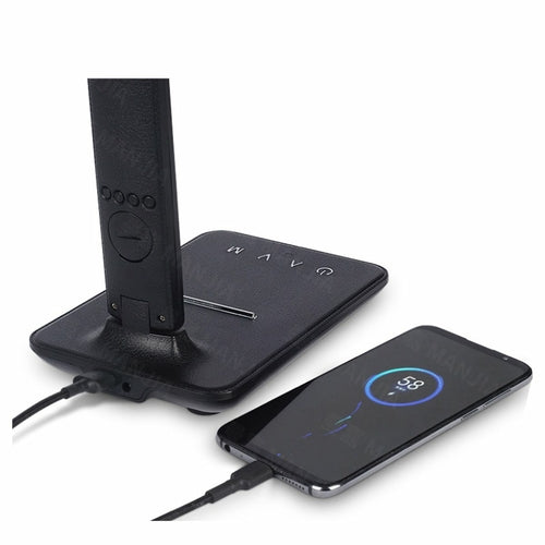 Lampada Plus 3 in 1 con caricabatteria per telefono, orologio e termostato